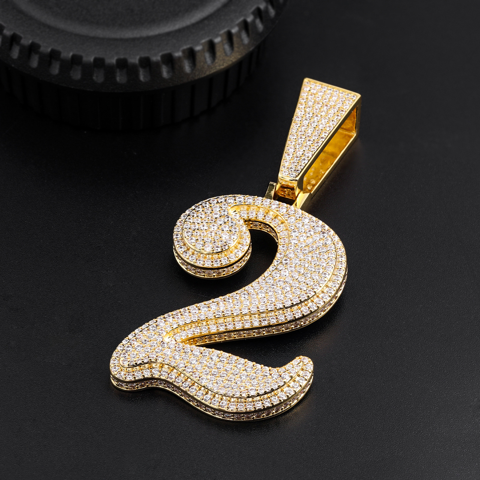 Luxury Moissanite Hip Hop 13 Numeral Pendant Full Iced Out Punk Light Luxury Premium Statement Necklace Pass the diamond tester