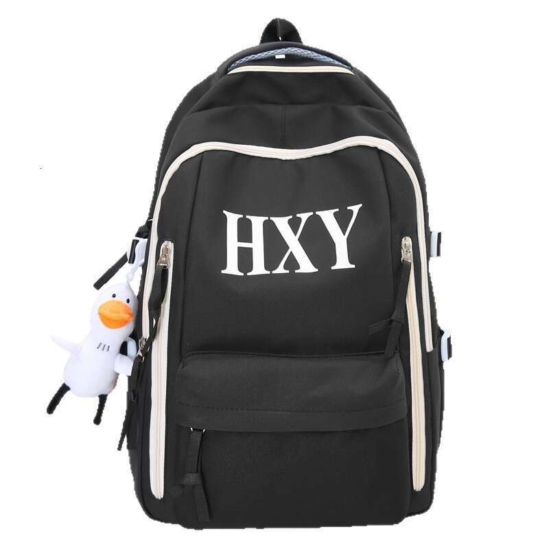 New Zipper Nylon Fabric Printed Large Capacity Backpack Single Shoulder Outdoor Practical Simple Elegant Trendy Versatile Bag