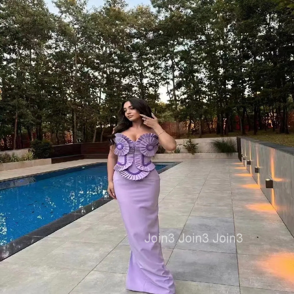 Purple Bandage Dress For Women Chic Patchwork Design Fashion Embroidered Flare Backless Strapless Long Dress Casual Clothing