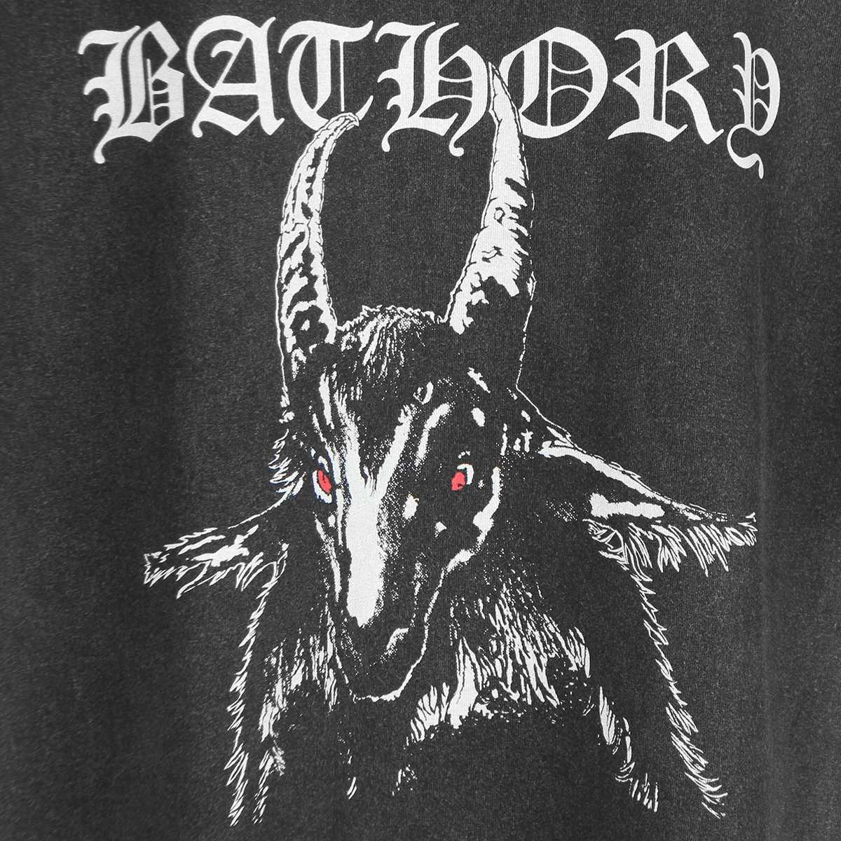 Bathory T-Shirt Venom Celtic Frost Burzum Darkthrone Hellhammer 80s Black Metal Goat Cotton Summer Print T Shirt X250623