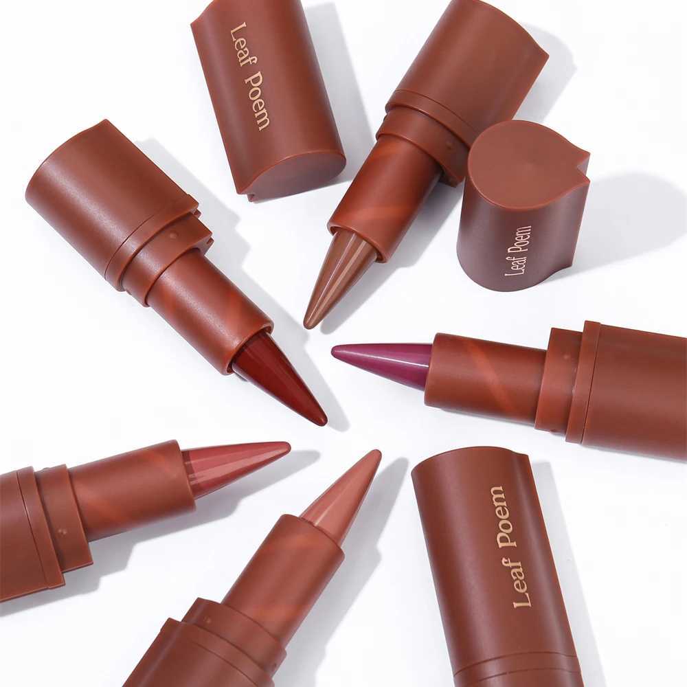Dark Purple Waterproof Matte Lip Liner A Dual-purpose Durable Lipstick With Tapered Tip Easy To Outline No Smudge Lip Makeup XJ250623