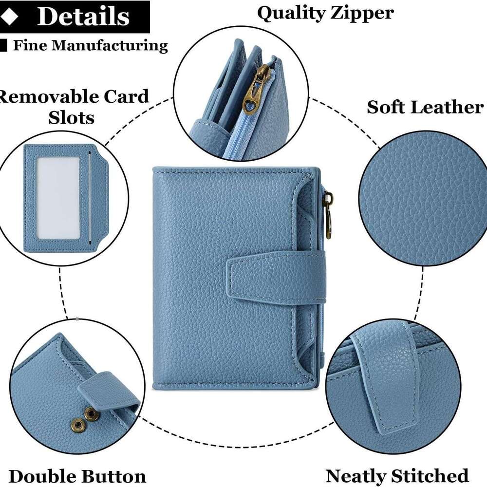 Multi-Card Slot Foldable Zipper Long Large Capacity Simple Ultra-Thin Leather Multi-Function Women's Wallet