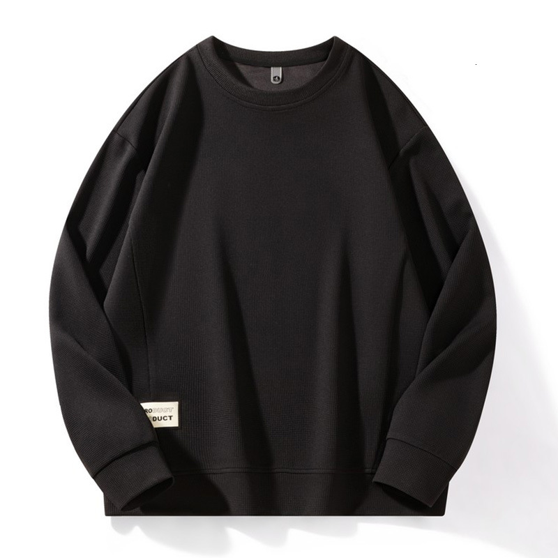 Autumn Winter New Plus Size Sweatshirt for Big and Tall Men Long Sleeve Versatile Crew Neck Pullover Oversized Top Men's Clothing