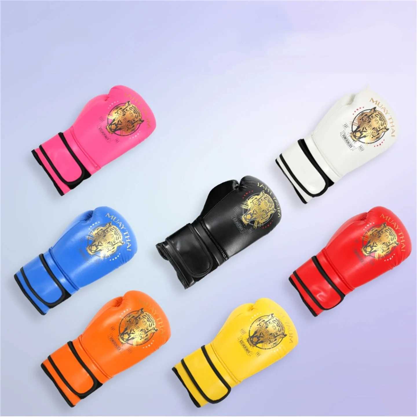 6-14oz PU leather Adult Childrens Professional Boxing Gloves Kids Gym Sanda Training Boys And Girls Muay Thai Fighting Gloves W250623