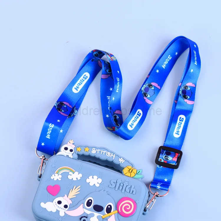 Disney Silicone Bag Cartoon Anime Figure Stich Shoulder Bag Lilo Stitch Fashion Kids Girl Accessories Coin Purse Gift W250623