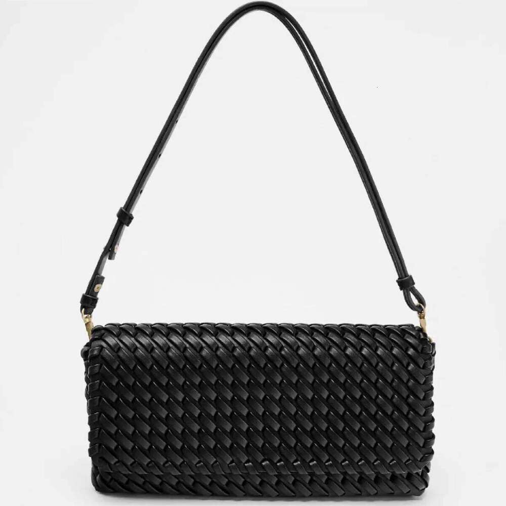 Woven Women's Fashion PU Leather Shoulder For Women Cover Flap Envelope Crossbody Bag Designer Bags Clutch Purse