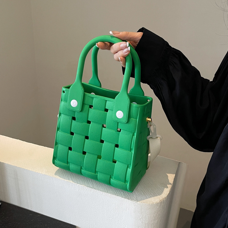 Free Shipping Designer Bag Luxury Bag Korean Style EVA Hole Small Square Bag 2025 Summer Trend New Niche Beach Vacation Shoulder Bag Ins Crossbody Bag