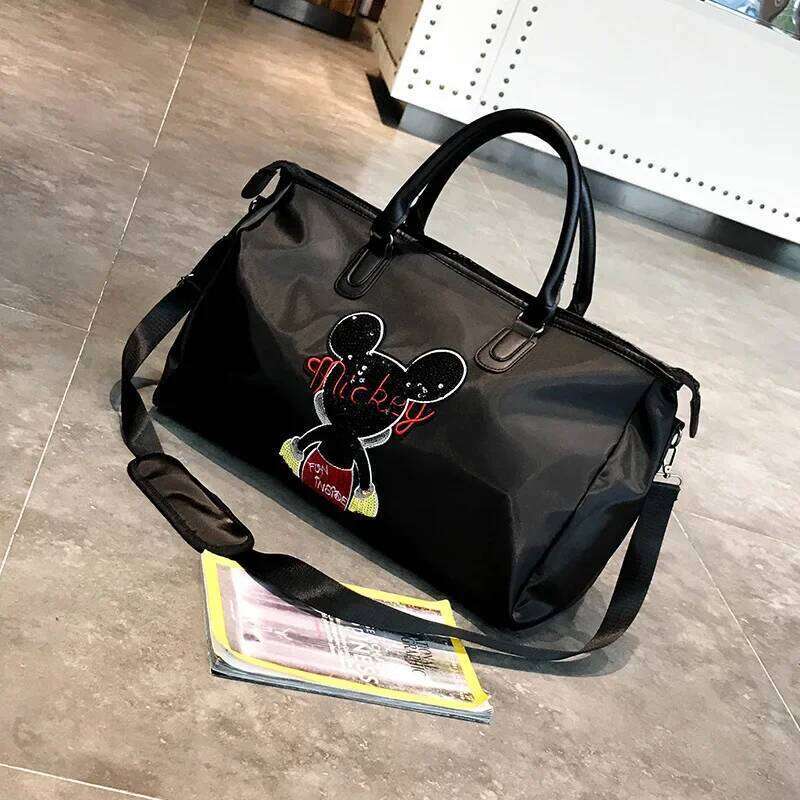 Luxury Bag New Fiess Travel Women's Fashion Shoulder Cartoon Business Trip Lage Bag Lightweight Handbag