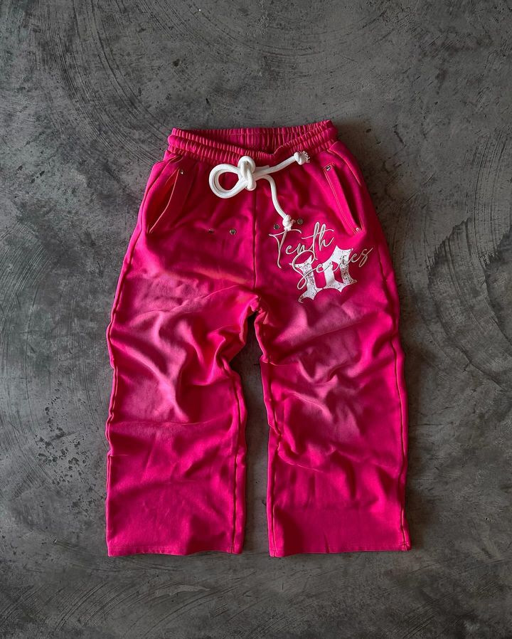 Men's Pants Streetwear Retro Double Layer Sweatpants Y2K Mens Womens Hip Hop Lettering Baggy Low Waist Casual Wide Leg Trousers