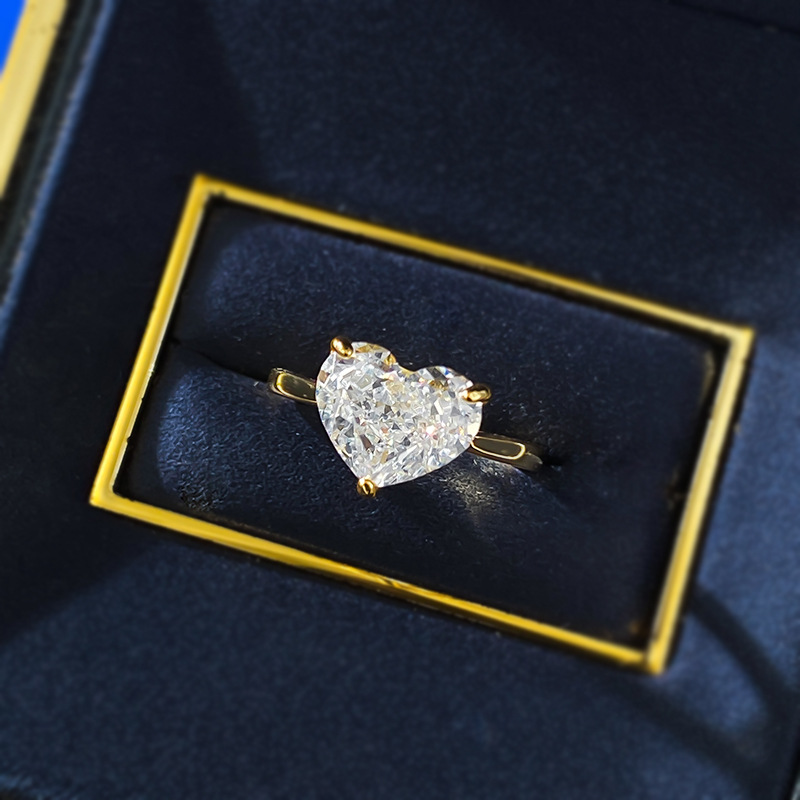 2025 Ins Top Sell Wedding Designer Rings Solitaire Luxury Jewelry Pure 100% S925 Sterling Silver 18K Gold Party Heat White Moissanite Diamond Women Br