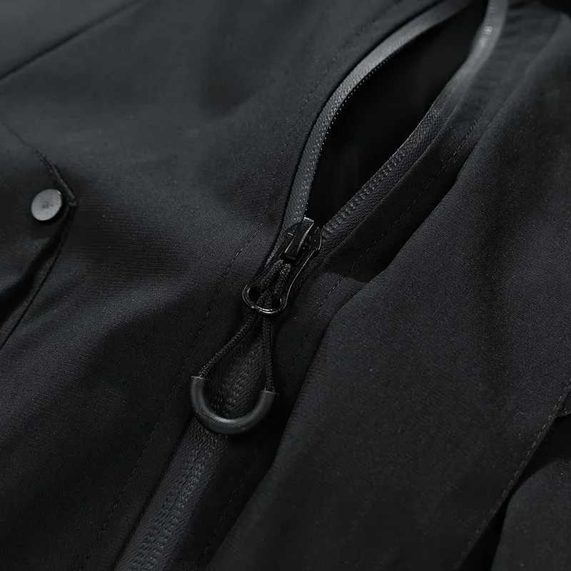 Men Jacket Hooded Windbreaker Trench Coats Oversize 8XL-M Plus Size Waterproof Black Bomber Camping Loose Thin Softshell Jackets W250623