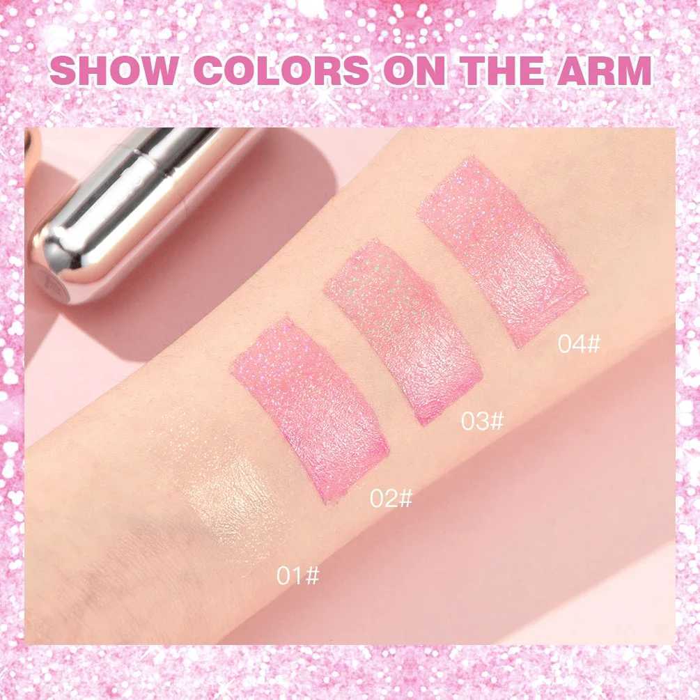 Glitter Lipstick Lip Balm Color Change Transparent Moisturizing Crystal Jelly Pearlescent Lip Plumper Gloss Tint Cosmetic XJ250623