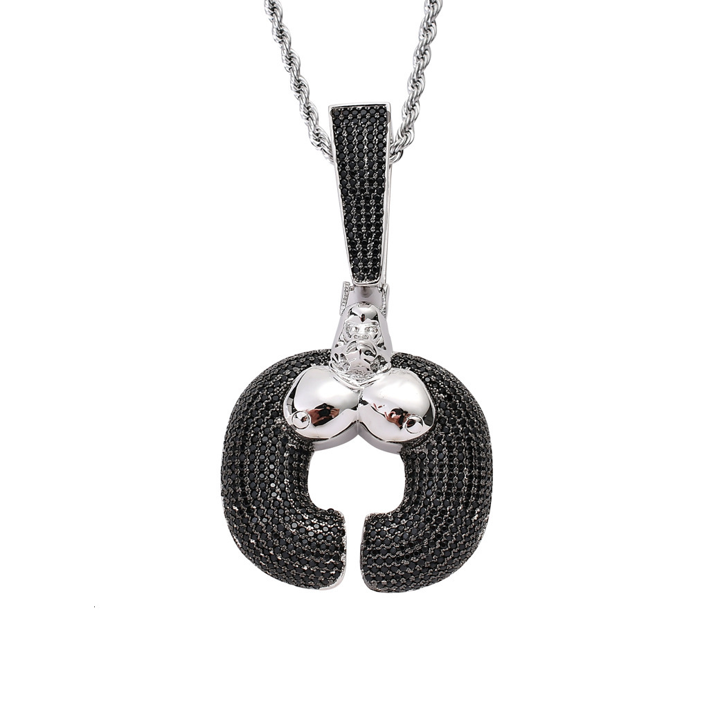 New Hip Hop Style Gorilla Pendant Black Iced Out Unique Animal King Kong Pendant Moissanite Necklace Full Diamond Pass the diamond tester