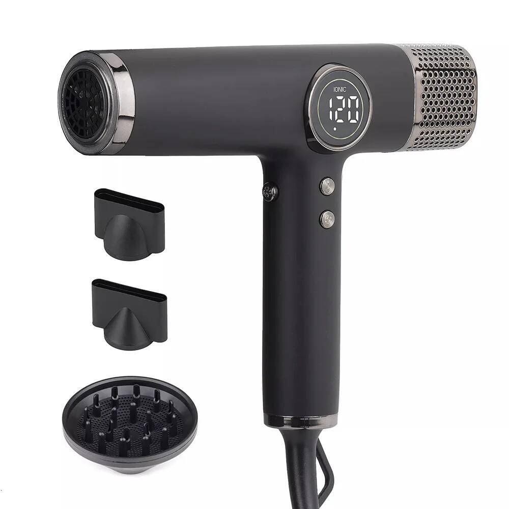 Hammer LED Display High Speed Silent Hair Anion BLDC Hairdryer Professional Salon Blow Dryer