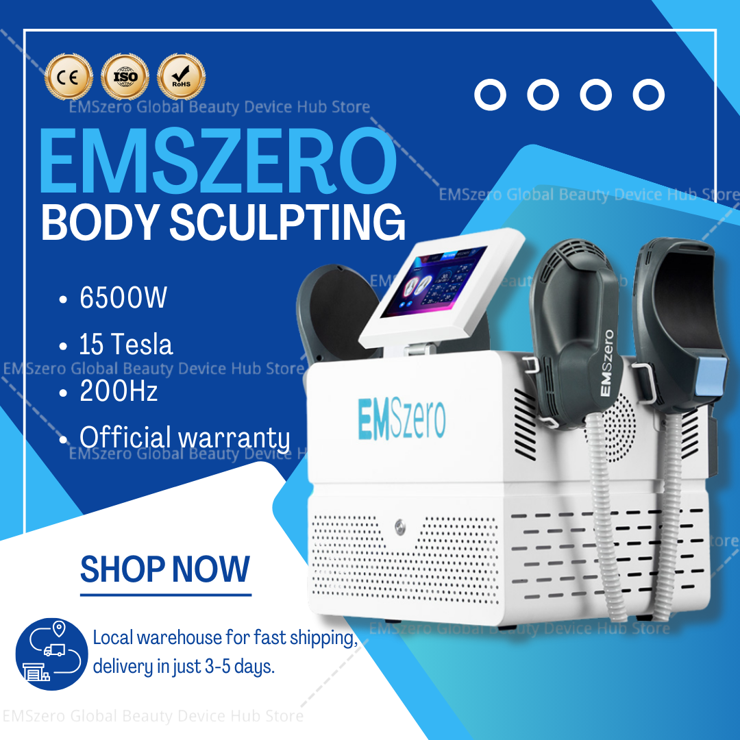 Emszero NEO 15 Tesla RF Professional Body Sculpt 6500W EMSzero Slimming Machine Muscle Stimulator