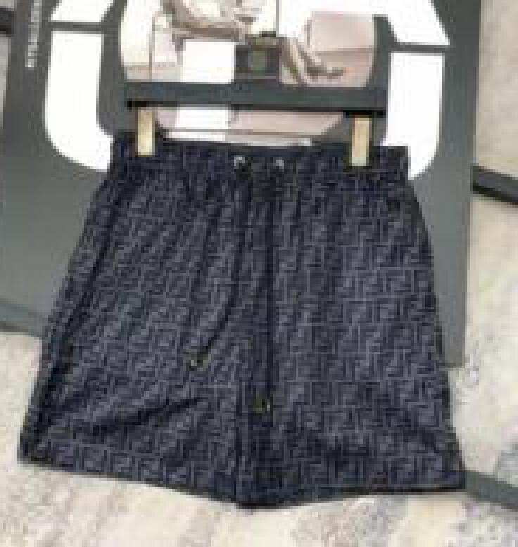 New men's beach shorts with double letter little monster quick drying short pant beach swimming elastic casual sports pants