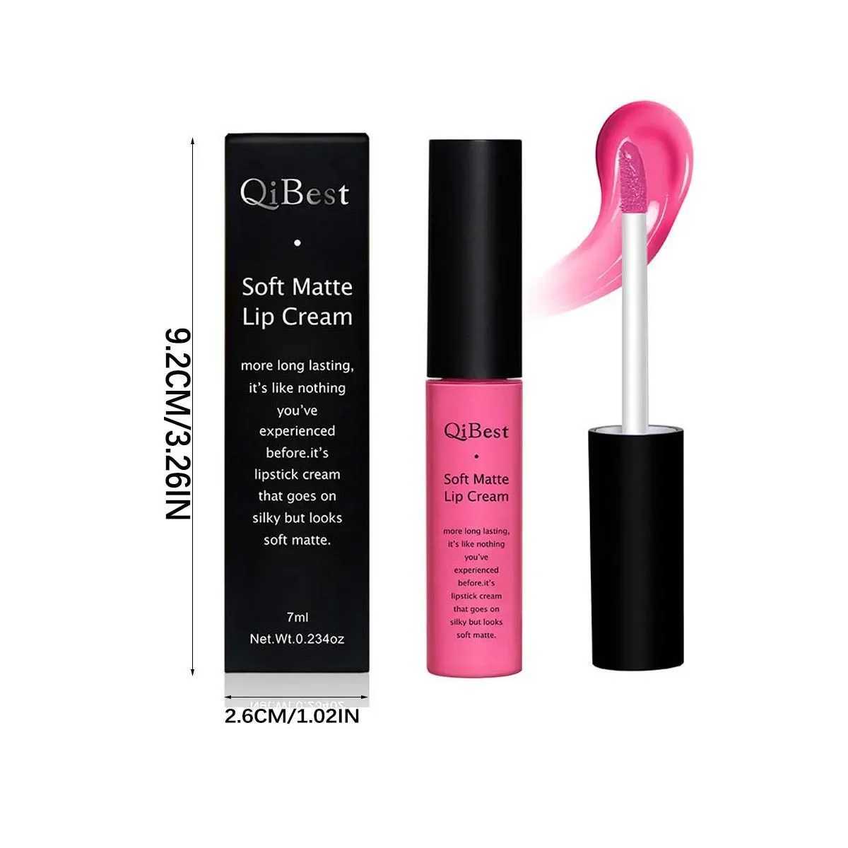 4-color silky texture lip gloss lipstick lightweight breathable color rendering rich waterproof easy to apply lip gloss XJ250623