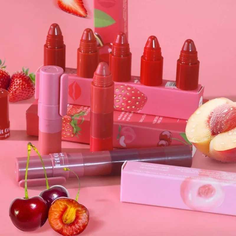 5 Colors in 1 Lipstick Crayon Set Matte Lipstick Pencil Kit Combo Velvet Red Lip Tint Non-stick Cup Multicolor Lipstick MakeupXJ250623