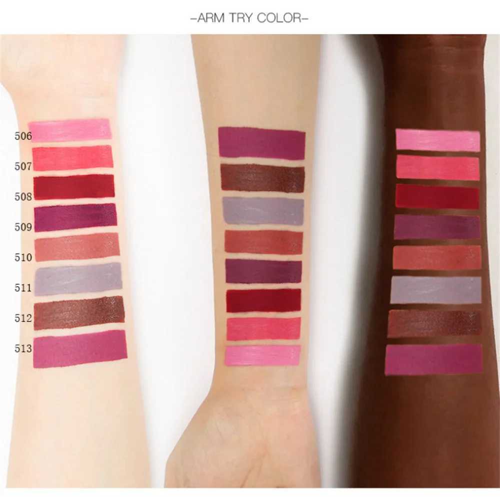 1PC Sexy Pink Womens Lipstick 16 Colors Lasting Waterproof Liquid Pencil Matte Liquid Lipsticks Makeup Non-Stick Cup Lip Gloss XJ250623