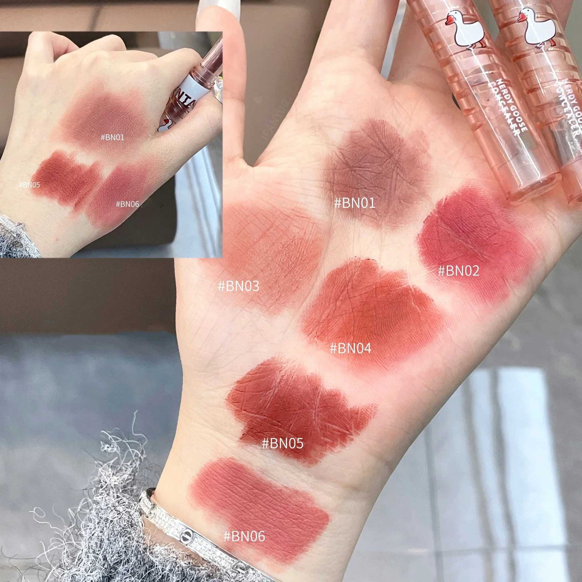 Velvet Matte Lipstick Pen Lasting Waterproof Lips Contouring Pencil Nude Brown Lip Tint Non-stick Cup Lip Gloss Korean Cosmetics XJ250623