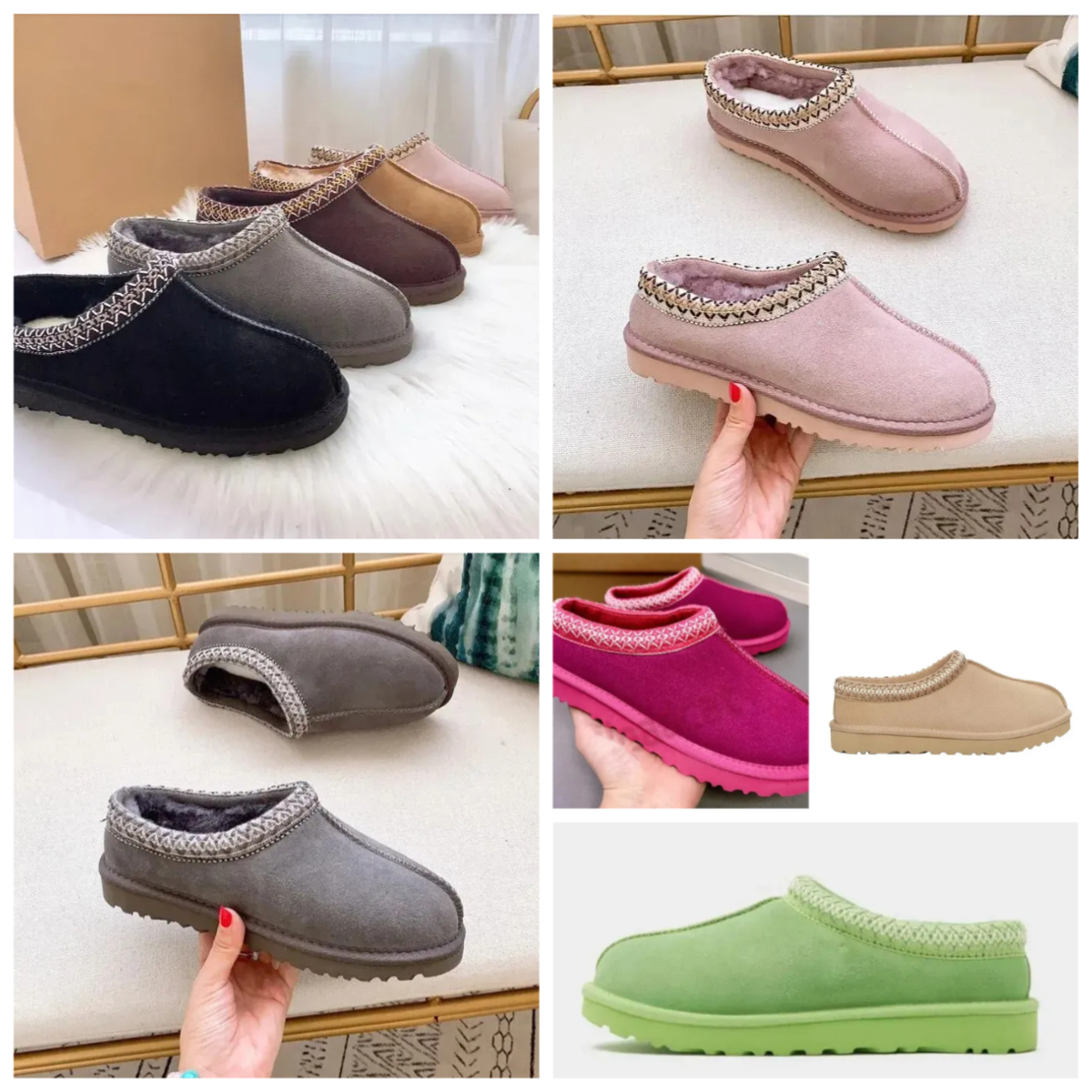 2025 Hot Man Women Tasman slipper snow boots Tasman Sheepskin mustard seed Plush fur warm mini designer boots with card dustbag Casual slipper Beautiful Gifts 88