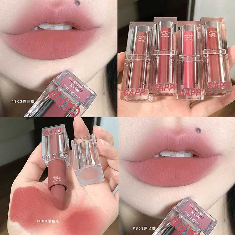 Transparent Acrylic Lipstick 6Colors Lip Stick Sexy Woman Velvet Matte Lipgross Tint Long Lasting Waterproof Lip Makeup Cosmetic XJ250623