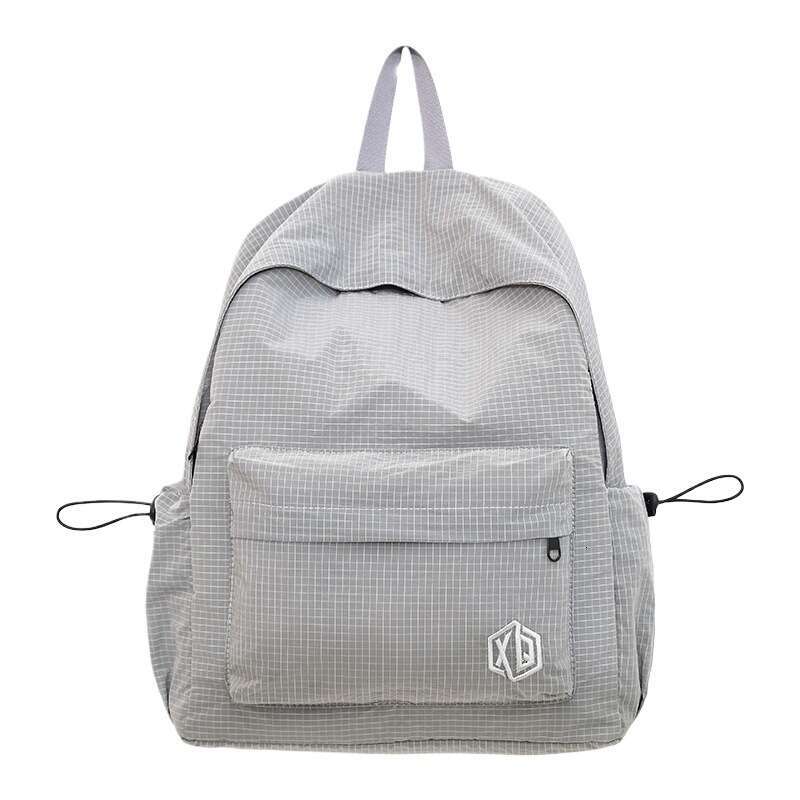 Minimalist Backpack Female College Casual Large Capacity Travel Backpack, Preppy Style for Male High School Students, Trendy Double Shoulder Bag