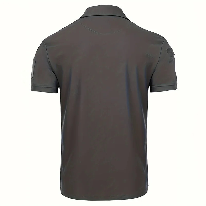 Mens Summer Polo Shirt Short Sleeve Moisture Wicking Golf Running Sports Short Sleeve Collared Shirt Tennis T-Shirt Top 250618