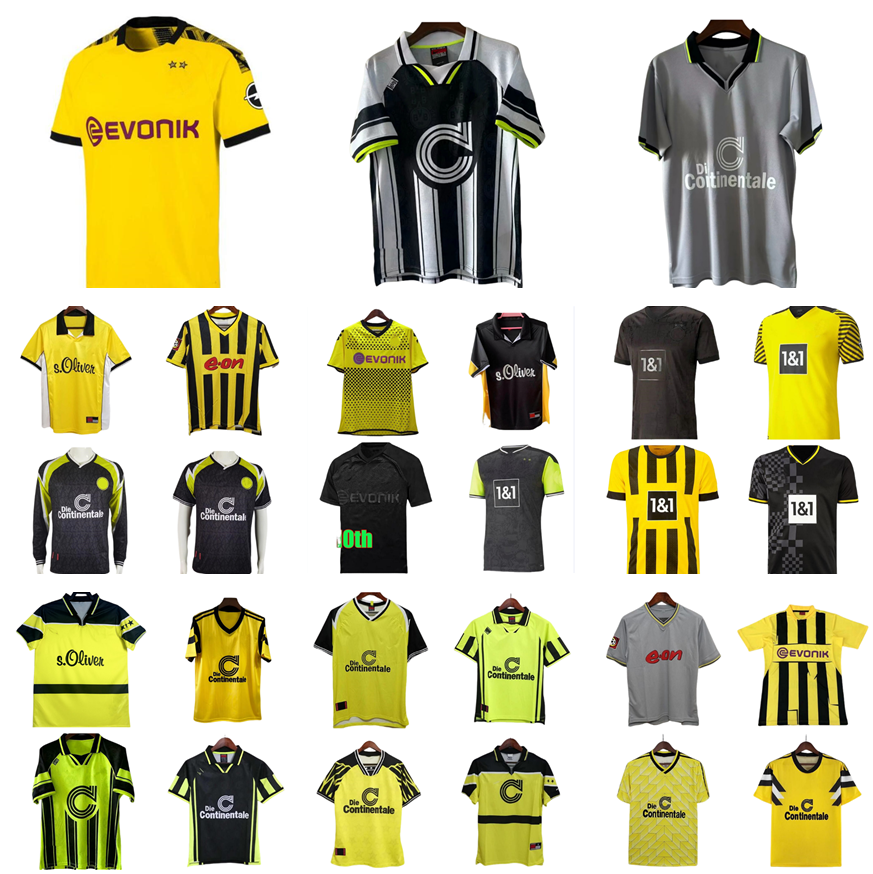 1998 1999 retro 01 02 Dortmund soccer jerseys 2000 2002 classic football shirts ROSICKY REUS Lewandowski BOBIC KOLLER Hummels 95 96 97 94 95 12 13 KOHLER MOLLER