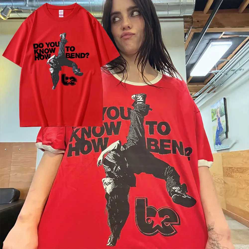 Hit Me Hard and Soft Do You Know To How Bend Same Style Print T-shirts Men Women Fashion Pop Music T Shirts Oversized T-shirt X250623