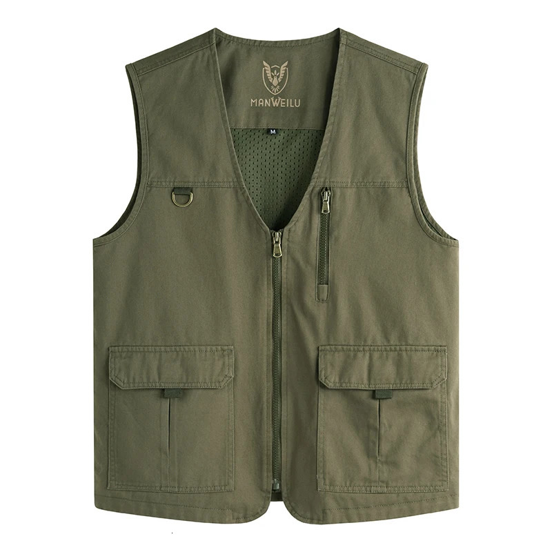 Large Size 8XL Outdoor Leisure Vest Mens Multi-Pocket Breathable Outdoor Sports Coat High-Quality Leisure Vest Men 250617