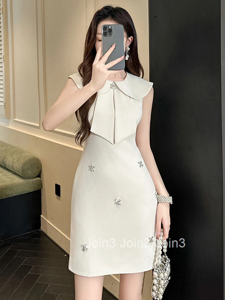 Summer Fashion Lady Sweet Vacation Evening Dress Women Clothes Elegant Luxury Sleeveless Slim A-Line Short Party Prom Vestidos