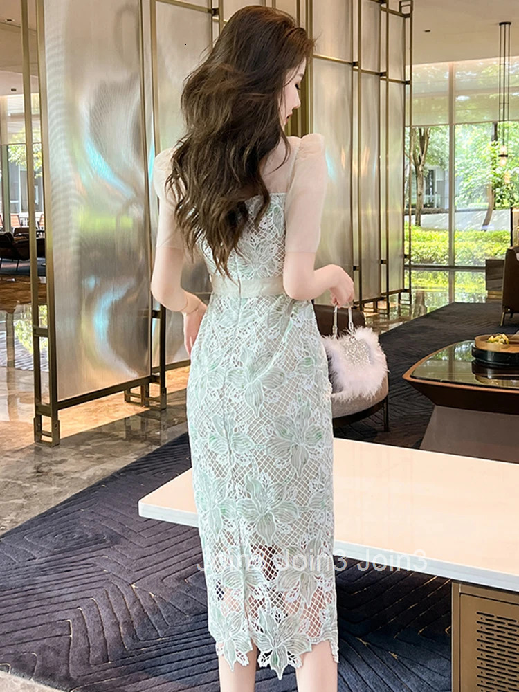 New Summer Womens Clothing Sexy Evening Formal Occasion Dress Mujer Chic Square Collar Slim Midi Party Prom Robe Vestido Street