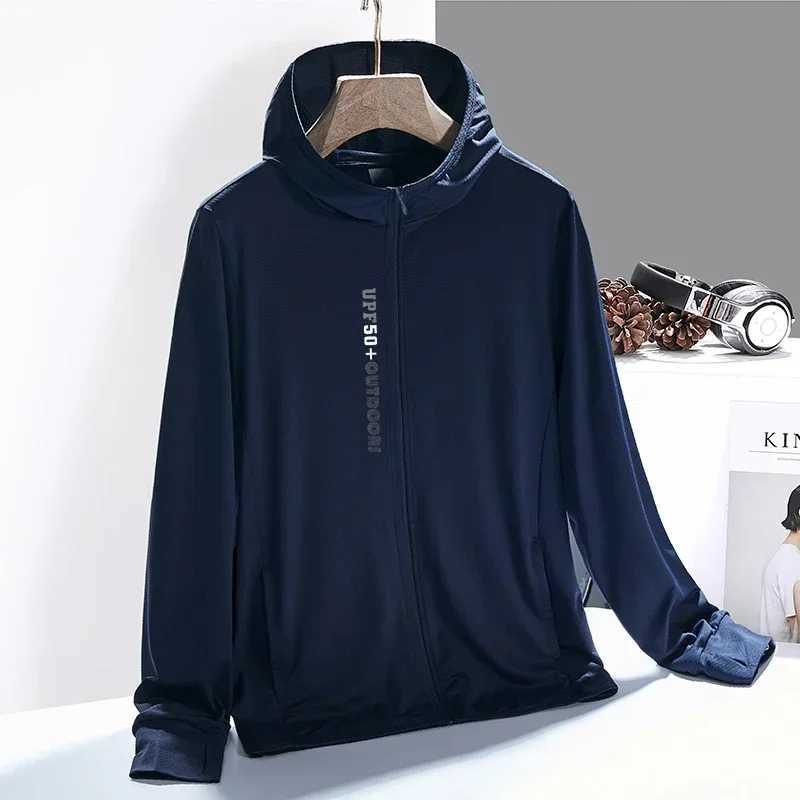 Outdoor Hiking Sun Protection Clothing Summer Men Cooling Jacket UV Lightweight Long Sleeve Hoodie Zip Up Shirt Women Fishing Coat W250623