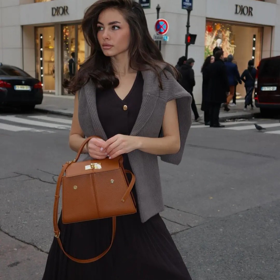 DHAL JWpei Handheld Trapezoidal Elise Kelly Commuter Small Tote Bag Autumn Winter Single designer bags Shoulder Crossbody Women