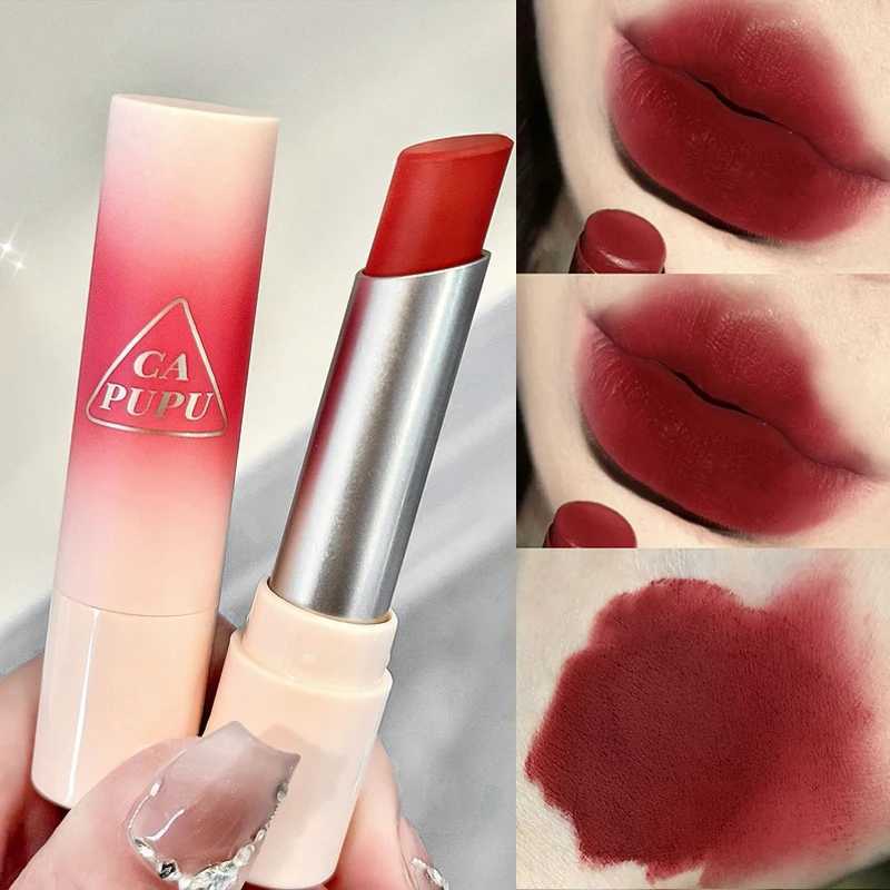 Waterproof Velvet Lipstick Easy To Wear Long-lasting Lipstick Matte Nude Coffee Lip Glaze Non-stick Cup Makeup Lip Tint CosmeticXJ250623