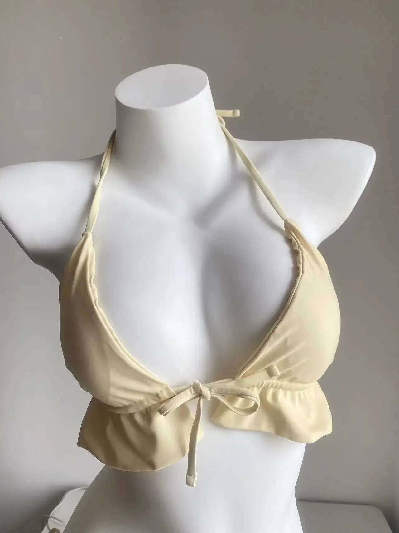 Lady's Summer New Yellow Lilac Bikini 3 PCS Swimsuit With Mesh Short Beach Sarong Swimwear Biquini Beachwear Outfit