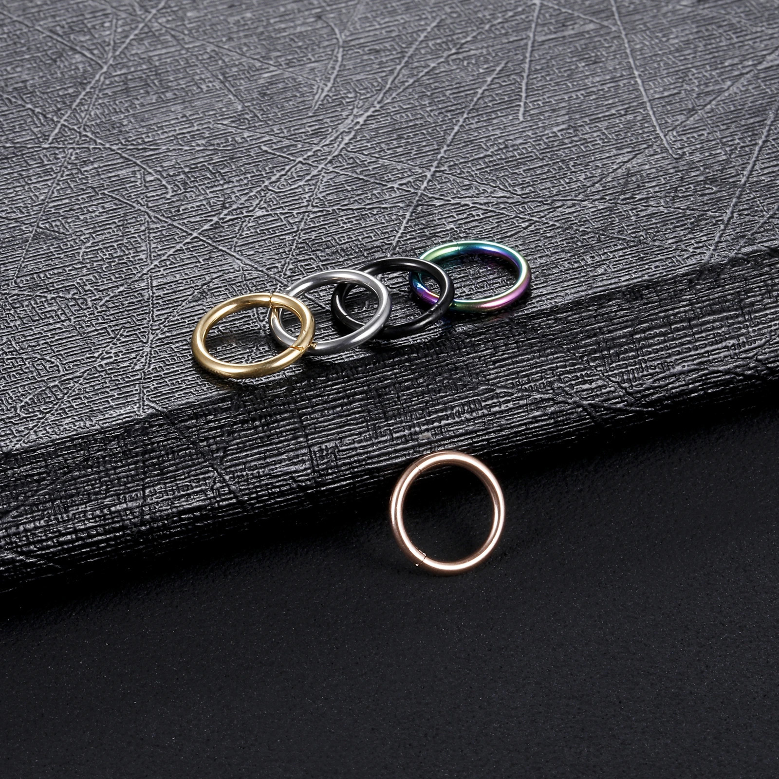 1PC Steel Hinged Segment Nose Ring Piercing Punk Lip Hoop Septum Eyebrow Cartilage Ear Helix Body Jewelry 250613