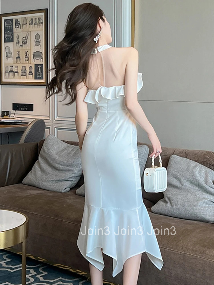 Fashion Summer Evening Dress Women Lady Chic Sexy Off-Shoulder Slim Midi Fishtail Party Prom Birthday Mujer Robe Femme Vestidos