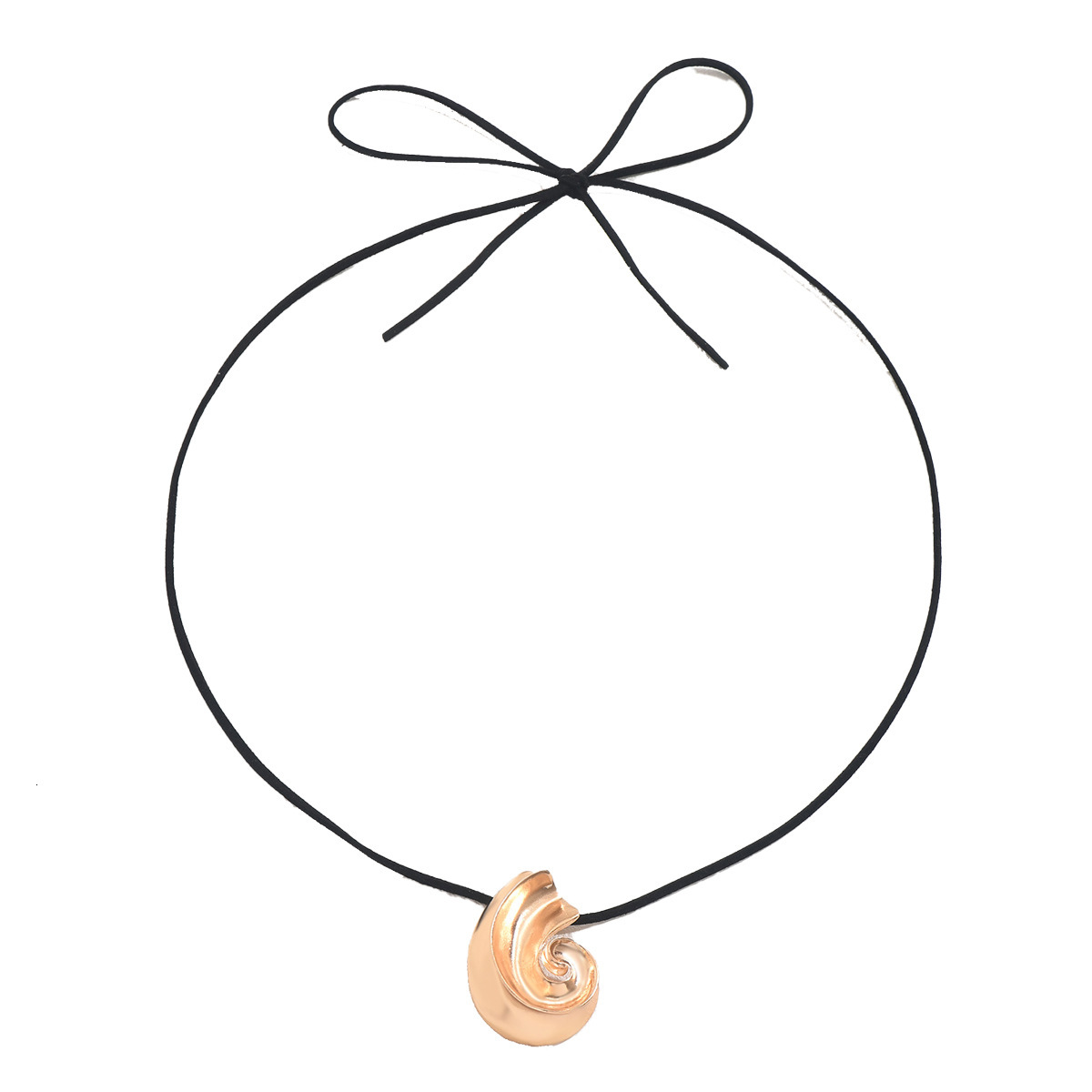 Wind Lady Conch High-end Design Metal Style Long Clavicle Chain Necklace