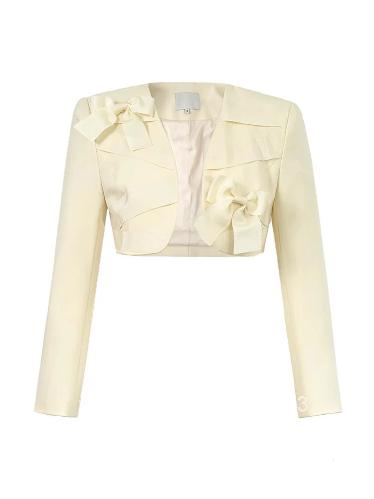 New Fashion Spring Autumn Formal Chic Short Suit Women Ladies Clothing Pretty Cropped Coat Cardigan Blazer Jacket Mujer Outwear