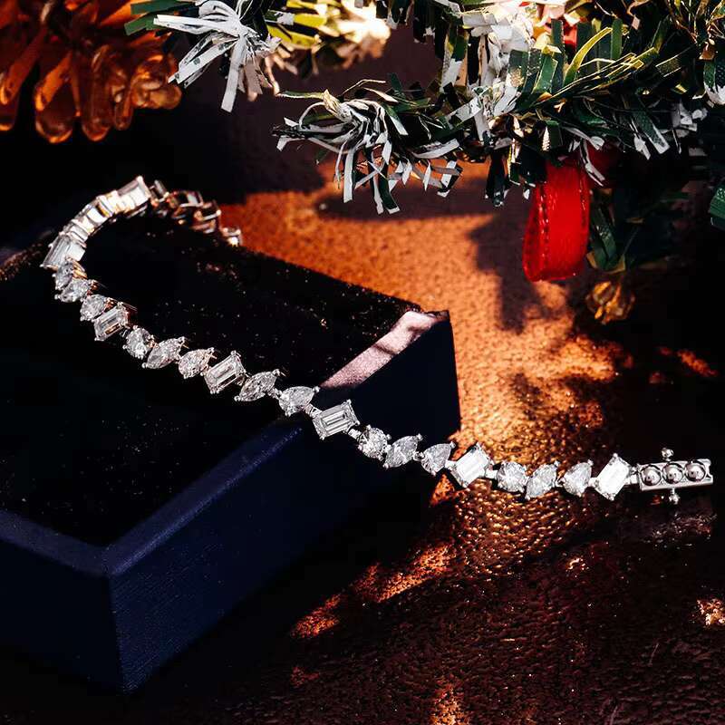 14k18k Gold Plated 6mm 8mm 10mm 12mm Iced Out Fine Jewelry Heavy Prong Moissanite Cuban Link Chains