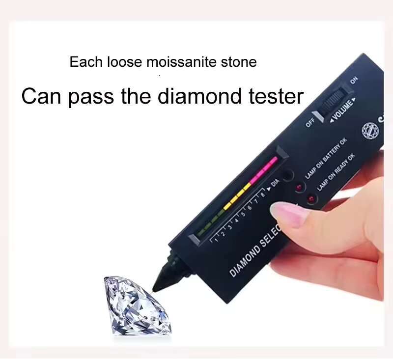 Hot Quality 925 Silver Moissanite Diamond Ring Custom Fine Jewelry Engagement Statement Big Rings for Woman