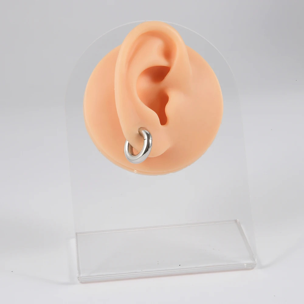 1PC Steel Septum Clicker Segment Hinged Ring Nose Eyebrow Lip Hoop Ear Cartilage Tragus Helix Lobe Piercing Jewelry 250613