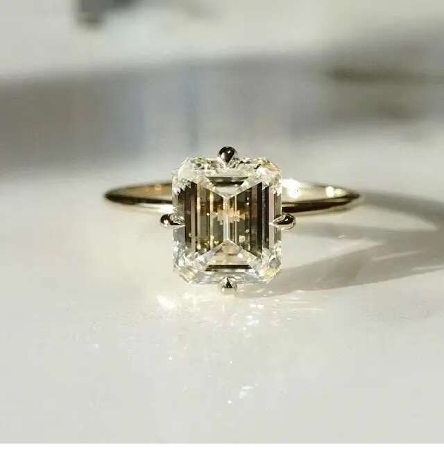 Brilliant Moissanite Engagement Ring a Sparkling Alternative to Diamonds