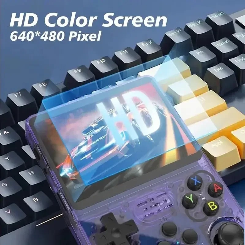 New Open Source R36s Handheld Game Console Linux System Pocket Video Player 3.5 Inch IPS Screen Classic Retro Gaming