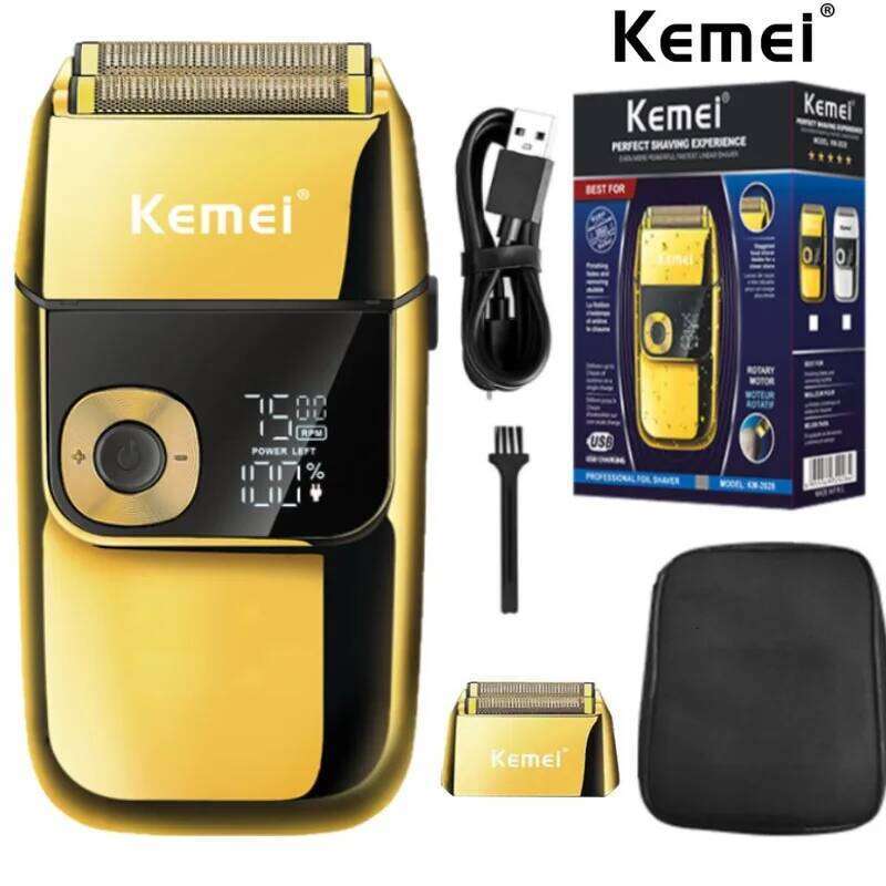 Kemei 2028 Original Barber Professional Beard Hair For Shaver Rechargeable Electric Razor Balds Shaving Hine