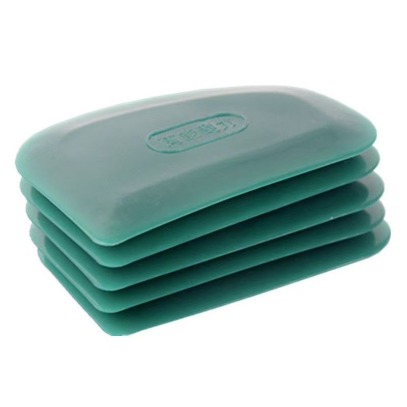 Rubber scraper, car furniture film putty scraper, multifunctional soft rubber semi-circular arc-shaped scraper