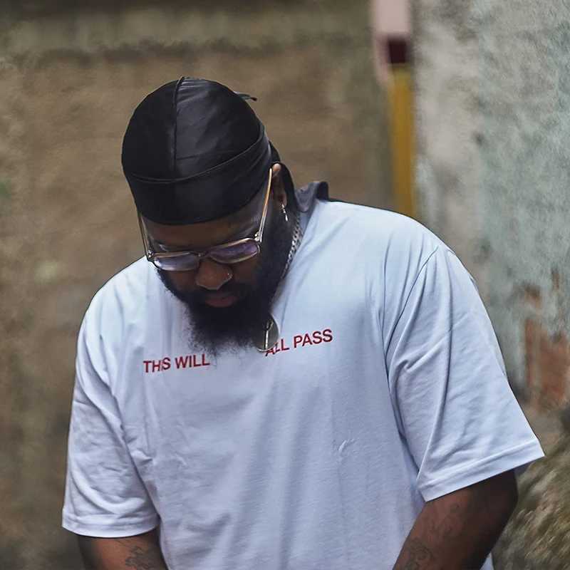 Long Tail Unisex Adult Satin Doo Rag Durag Bandanas Cap Pirate Hat Turban Men Hip Hop Headband Biker Headwrap Women Headwear M250622