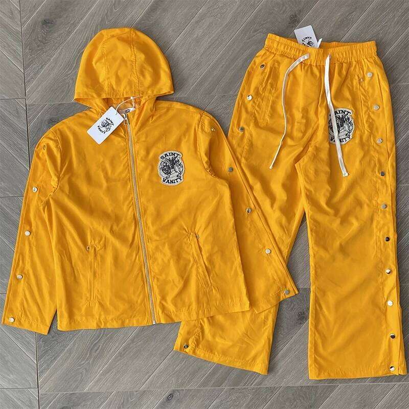 Embroidered Buckle Sports Sweatpants Jogger Men Women Drawstring Long Pants Trousers